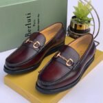 Berluti Black Leather Horsebit Loafers - Image 2