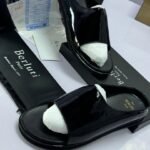 Berluti Black Leather Luxury Slides