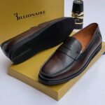 Billionaire Italian Couture Black Leather Loafers - Image 2