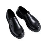 Black Chunky Soled Loafers