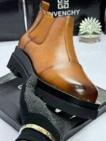 Black Leather Chelsea Boots - Image 2