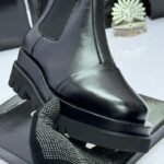 Black Leather Chelsea Boots