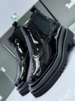 Black Patent Leather Chelsea Boots - Image 2