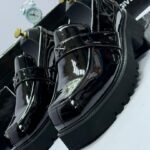 Black Patent Leather Platform Loafer