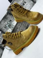 Black Suede Motorcycle Boots - Image 2