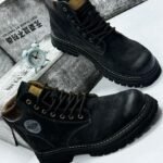 Black Suede Motorcycle Boots