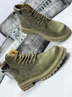 Black Suede Motorcycle Boots - Image 3