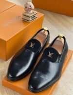 Brown & Black Ombre Leather Loafers - Image 2