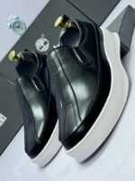 Brown Leather Slip-On Shoes - Image 3