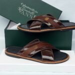 Calzaturifici Fratelli Vanni Italian Leather Crisscross Slides
