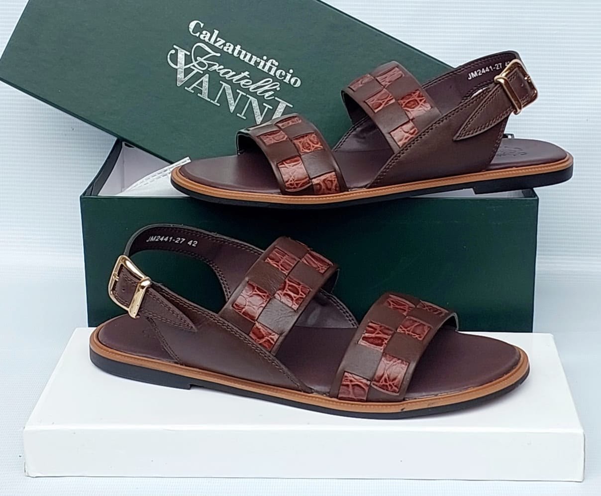 Calzaturifici-Fratelli-Vanni-Italian-Leather-Slingback-Sandals.jpg Calzaturifici Fratelli Vanni Italian Leather Slingback Sandals - Image 1