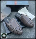 Desaudage Black Luxury Leather Half Shoes