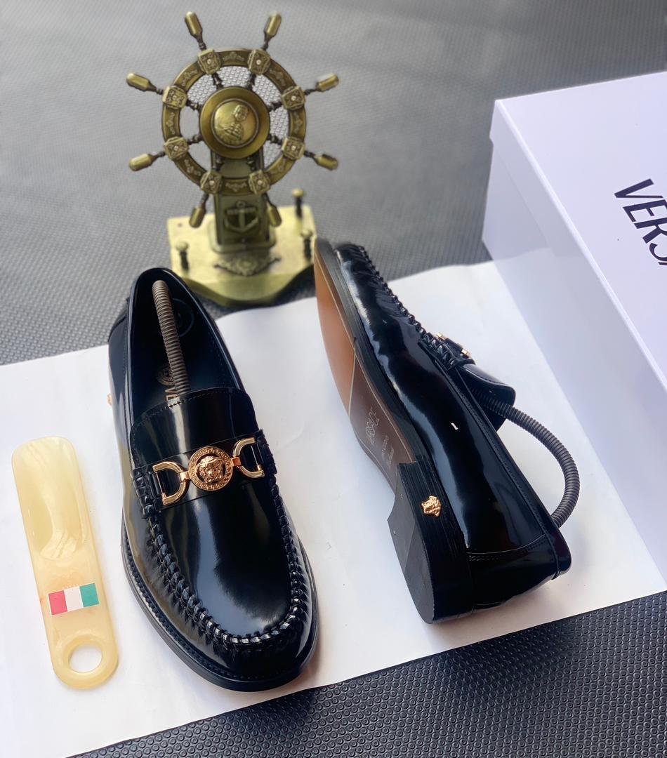 Gold-Medusa-Hardware-Luxury-Designer-Shoes.jpg Gold Medusa Hardware Luxury Designer Shoes - Image 1