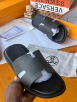 Hermès Izmir Blue Epsom Calfskin Sandals - Image 6