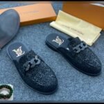 Inspired Black Monogram Corporate Mules