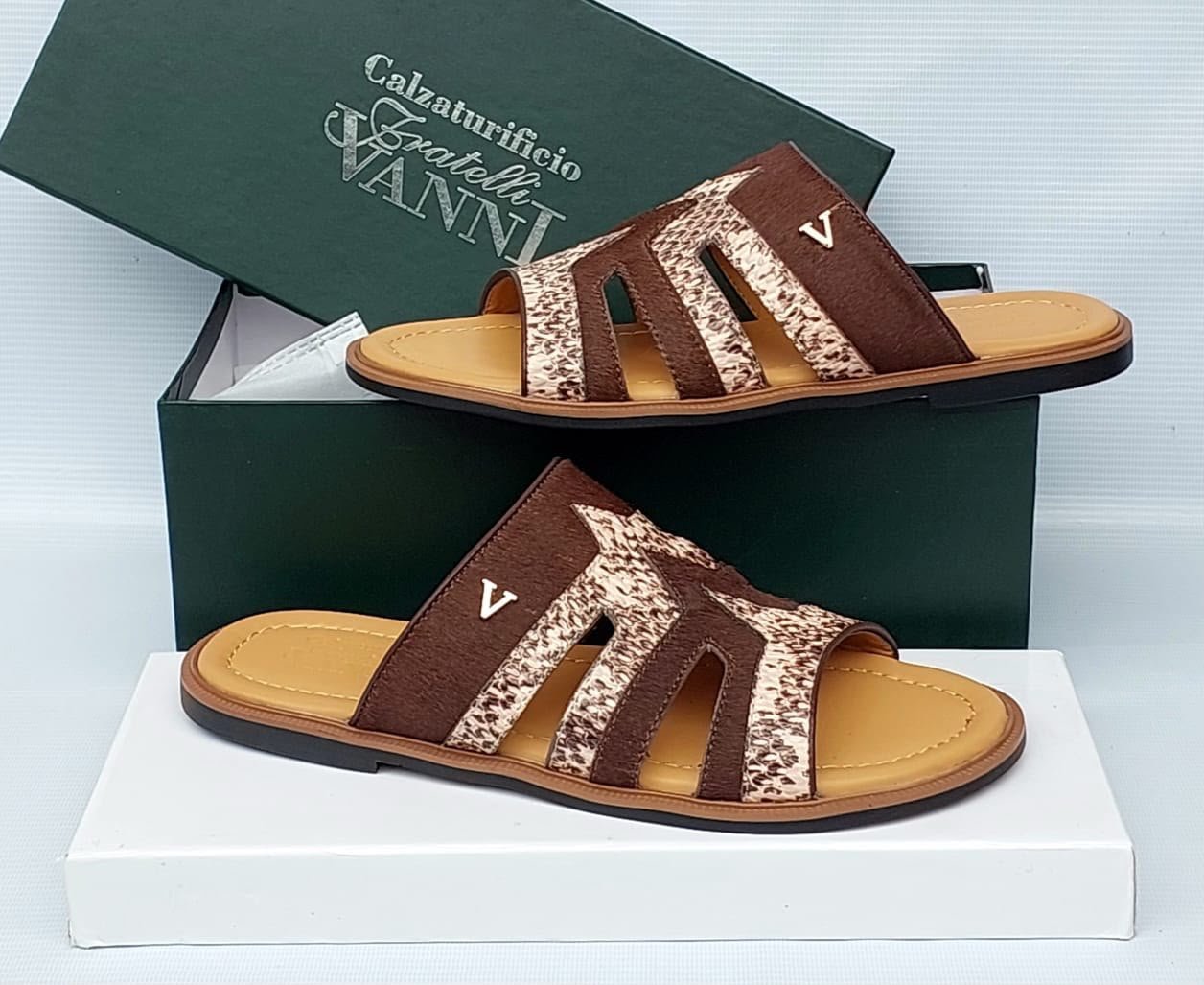 Italian-Leather-Slide-Slippers.jpg Italian Leather Slide Slippers - Image 1