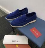 Loro Piana Summer Walk Tan Suede Loafers - Image 5