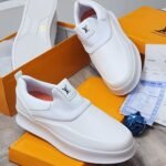 Mens White Slip On Sneakers