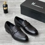 Moreschi White Textured Leather Loafers - Image 2