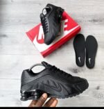 Nike Shox R4 Sneakers in All-Black