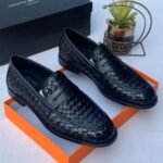 Roberto Serpentini Black Leather Loafers