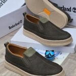 Timberland Olive Suede Slip-On Shoes