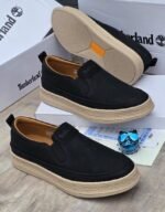 Timberland Olive Suede Slip-On Shoes - Image 3