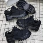 Black Chunky Sole Low Top Shoes