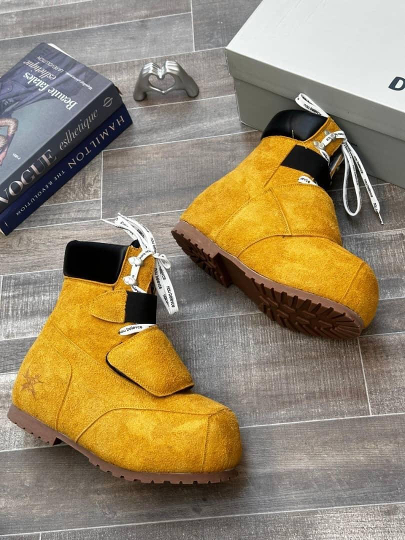 WhatsApp-Image-2026-08-31-at-00.33.25-1.jpeg Vibrant Yellow Cowhide High Top Boots - Image 1