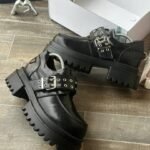 Black Chunky Platform Dress Shoes