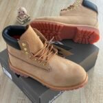 Wheat Leather Boots with Red Gum Outsole