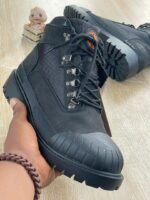 Wheat Suede Boots with Reinforced Rubber Toe Cap - Image 2
