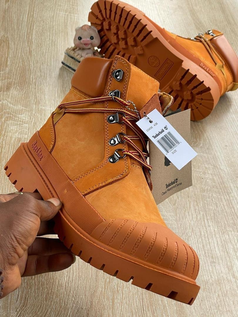 Wheat-Suede-Boots-with-Reinforced-Rubber-Toe-Cap.jpg Wheat Suede Boots with Reinforced Rubber Toe Cap - Image 1