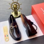 Wine Patent Leather Loafers