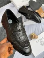 Woven Leather Slip-On Loafers - Image 4